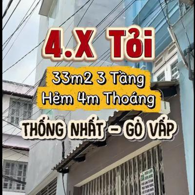 VIDEO NHÀ ĐẸP THỐNG NHẤT, GÒ VẤP CHỈ 4T
